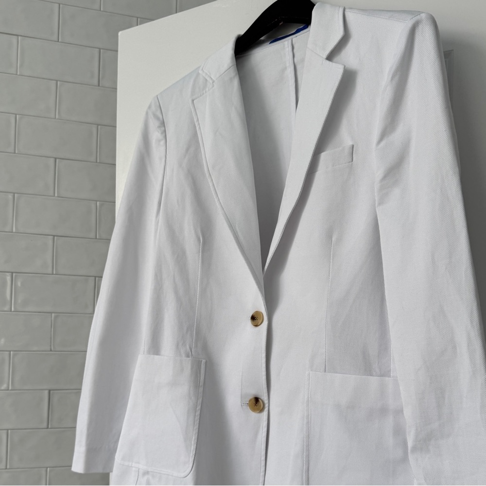 J.McLaughlin - Summer Blazer in White Cotton Twill